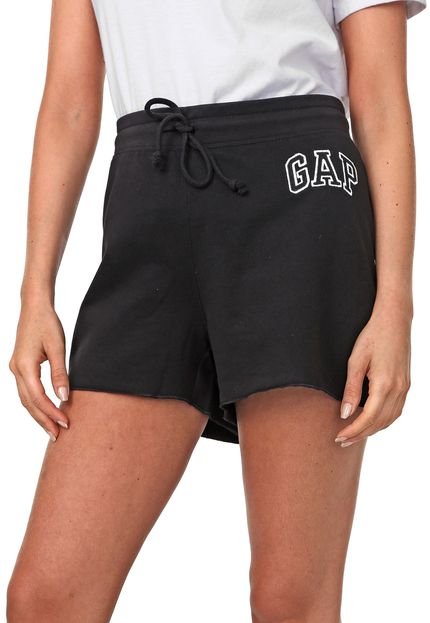 Short GAP Logo Bordado Preto - Marca GAP