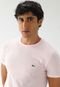 Camiseta Lacoste Slim Estampa Rosa - Marca Lacoste