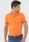 Camisa Polo Colcci Reta Frisos Laranja - Marca Colcci