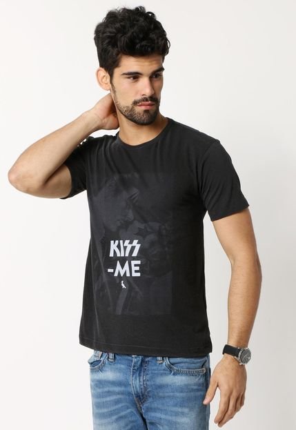 Camiseta Reserva Kiss Me Preta - Marca Reserva