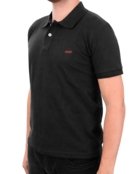 Polo King & Joe Masculina Piquet Slim Red Logo Preta - Marca King & Joe