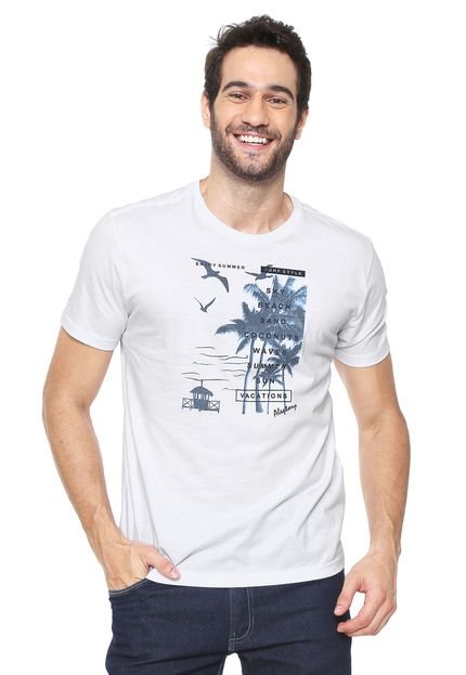 Camiseta Aleatory Estampada Branca - Marca Aleatory