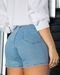 Shorts Jeans Mom Feminino Cintura Alta com Aplicação 23348 Média Consciência - Marca Consciência