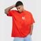 Camiseta Basica Oversized vermelha - Marca Prison