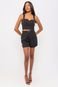 Short Feminino Pregas Detalhe Barra Smk Preto - Marca SMK