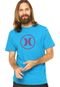 Camiseta Manga Curta Hurley Icon Push Throigh Azul - Marca Hurley