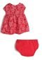 Vestido GAP Infantil Floral Vermelho/Rosa - Marca GAP