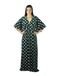 Kaftan Vestido Longo Homewear Camisola Longa Verde Poa - Marca CIA DA SEDA