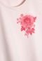 Conjunto 2pçs Carinhoso Curto Menina Floral Rosa - Marca Carinhoso