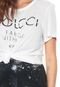 Camiseta Colcci Lettering Off-White - Marca Colcci