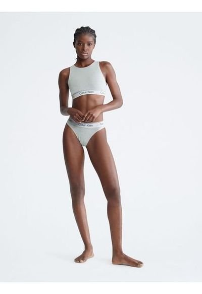 Bralette Con Logo Mujer Gris Calvin Klein Compra Ahora Dafiti
