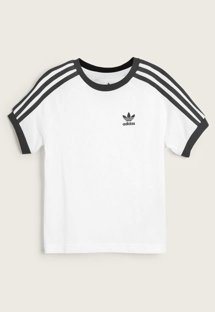 Camiseta Infantil adidas 3 Stripes Branca - Marca adidas