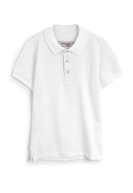 Camisa Polo Reserva Mini Menino Estampado Branco - Marca Reserva Mini