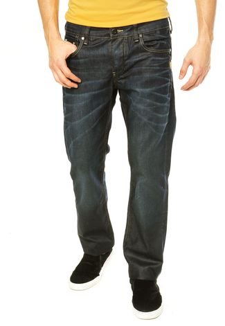 Calça Jeans G-Star Reta Azul