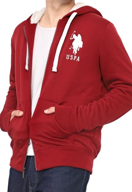 Moletom U.S. Polo Logo Vermelho - Marca U.S. Polo