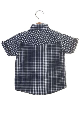 Camisa xadrez azul e amarelo - 99619I0415U832916