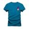 Camiseta Plus Size Estampada Premium T-Shirt Olho Em Chamas Peito - Azul - Marca Nexstar