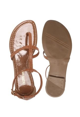 Sandália DAFITI SHOES Croco Caramelo - Compre Agora