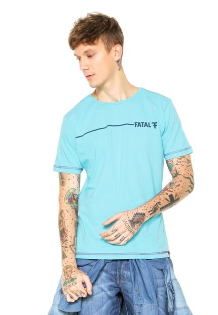 Camiseta Fatal Surf Estampada Azul - Marca Fatal Surf