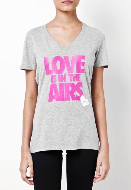 Camiseta Nike Sportswear Loves In The Air Cinza - Marca Nike Sportswear