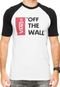 Camiseta Vans Off The Wall Raglan Branca/Preta - Marca Vans