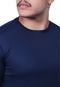 Camiseta Academia Masculina Treino Dry Malha Fria Techmalhas Azul Marinho - Marca TECHMALHAS