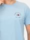 Camiseta Tommy Hilfiger Masculina Roundle Logo Chest Azul Claro - Marca Tommy Hilfiger