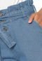 Short Jeans Triton Clochard Botões Azul - Marca Triton