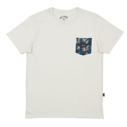 Camiseta Billabong Team Pocket I Masculina Off White - Marca Billabong