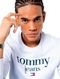 Moletom Tommy Jeans Masculino Regular Crewneck Modern Corp Logo Branco - Marca Tommy Jeans