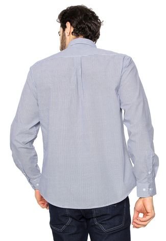 Camisa Balboa Estampada Branca/Azul