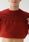 Blusa de Moletom Flanelada Fechada Element Logo Vermelha - Marca Element