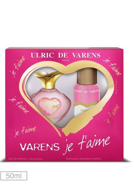 Kit Perfume Je T'Aime Ulric de Varens 50ml - Marca Ulric de Varens