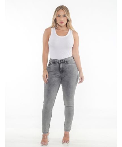 Calça Feminina Jeans Preto Skinny Pala Coração E Pence L2/2 - Marca Razon Jeans