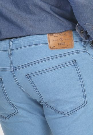Calça Jeans Forum Reta Bolsos Azul
