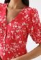 Vestido GAP Curto Floral Vermelho - Marca GAP