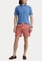 Short Sarja Polo Ralph Lauren Reta Logo Bordado Coral - Marca Polo Ralph Lauren