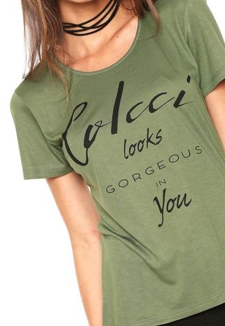 Camiseta Colcci Gorgeous Verde