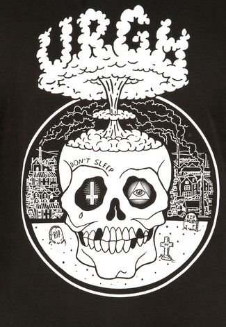 Camiseta Urgh Skull Preta