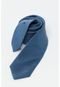 Gravata Jacquard Seda Pontos Color Azul Com Branco - Marca Aramis
