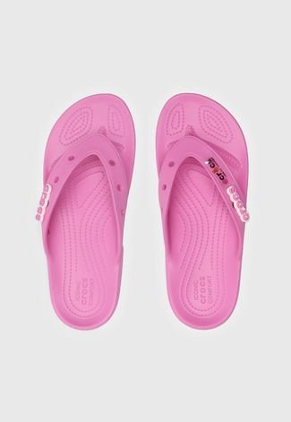 Chinelo Crocs Classic Flip Rosa - Compre Agora | Dafiti Brasil