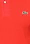 Camisa Polo Manga Curta Lacoste Slim Logo Vermelha - Marca Lacoste