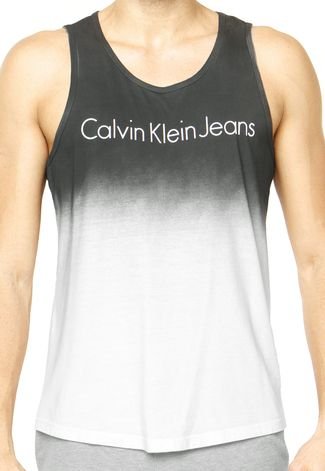Regata Calvin Klein Jeans Degradê Cinza
