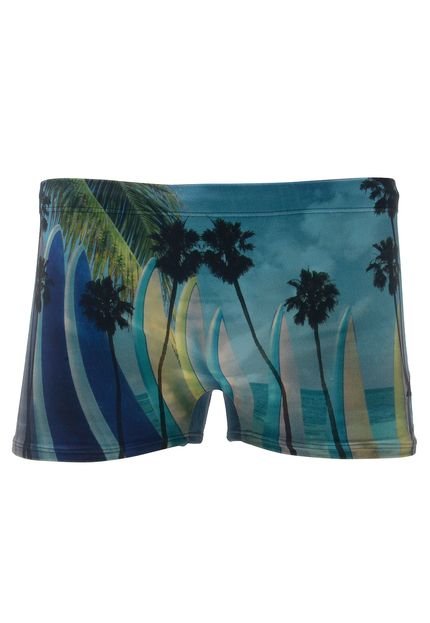 Sunga Rangiroa Boxer Estampada Verde - Marca Rangiroa