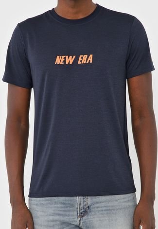 Camiseta New Era Dual Sport Azul-Marinho