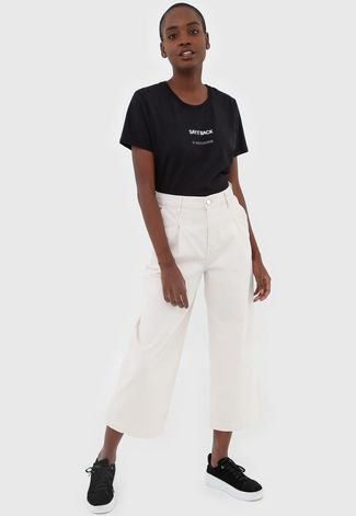 Blusa Calvin Klein Jeans Say It Preta