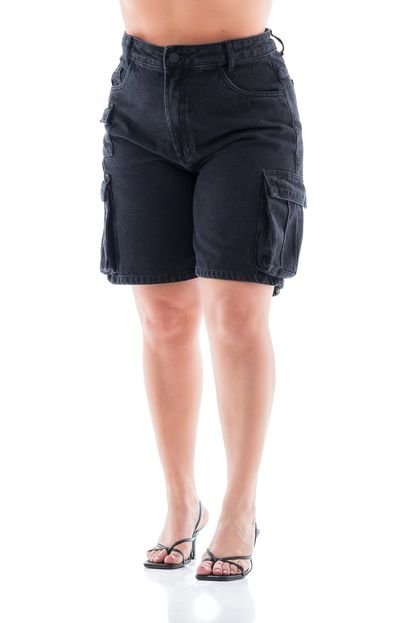 Jorts Jeans Feminino Arauto Cargo Eco Cycle Recycle - Marca ARAUTO JEANS