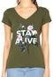 Camiseta Disparate Stay Alive Verde - Marca Disparate