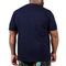 Camiseta Plus Size Masculina Sallo Gola O Básica Premium Azul Marinho - Marca Sallo