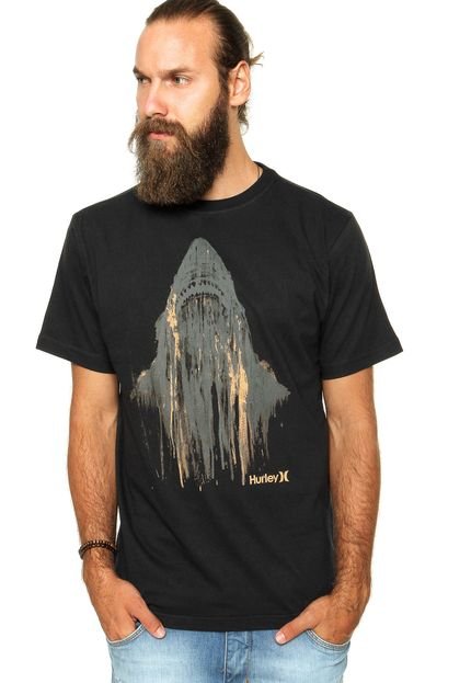 Camiseta Hurley Sharky Shark Preta - Marca Hurley